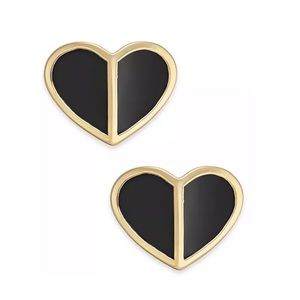 Kate Spade Heritage Heart Black Heart Earrings